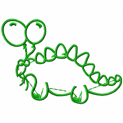 Dinosaur Embroidery Design 6 Dinosaur Embroidery Design 6
